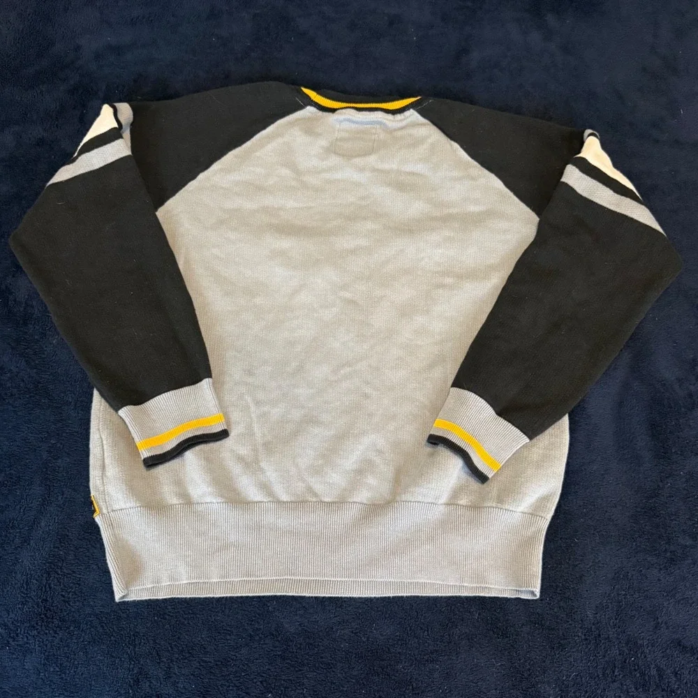 Blizzard Overwatch Men Grey Black Knit Sweater Embroidered Logo Size M‎ 2018